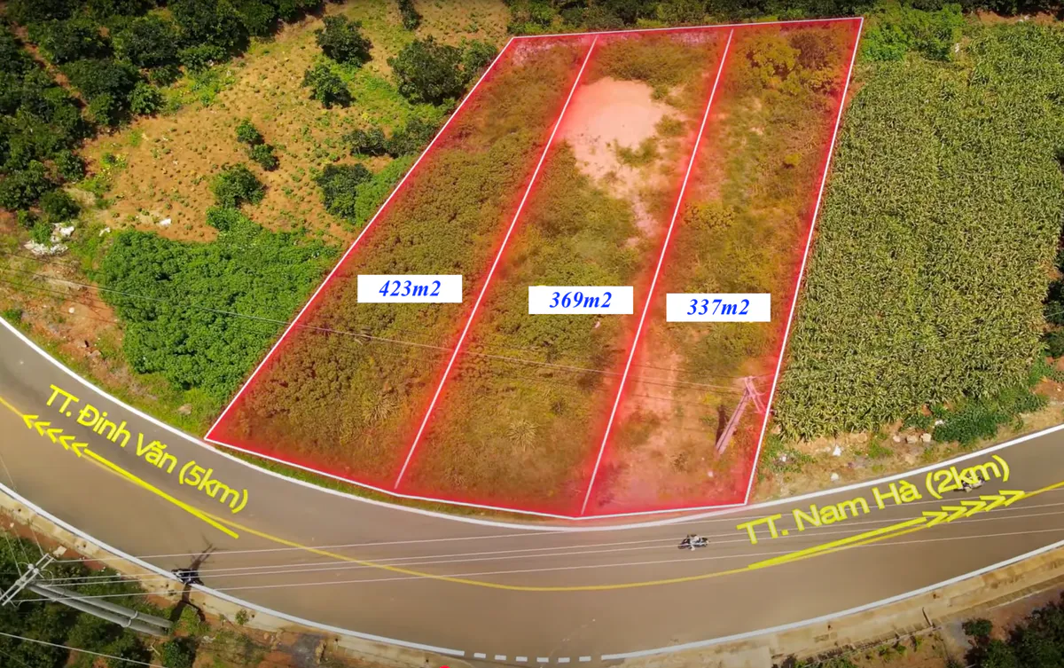 Bán 3 Lô Đất Sổ Hồng Thổ Cư Kế Nhau| Ngay Mặt Tiền Đường Nhựa Lớn| Nam Hà - Lâm Hà