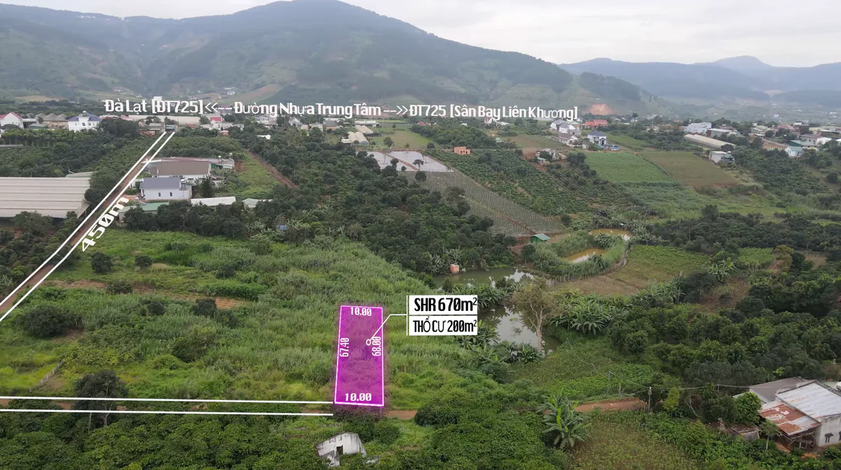 Bán Đất 670m² Đông Thanh| Sổ Hồng Riêng| Đã Có 200m² Thổ Cư| Ngay Đông Thanh - Nam Ban| Giá chỉ 1 tỷ 650