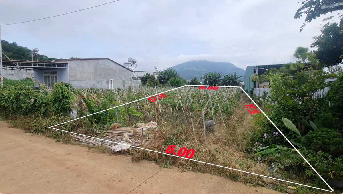 Bán 344m2 Sổ Hồng Riêng Đất Thổ Cư, Gần Chợ Finom, Cách Sân Bay Liên Khương 7km, Giá Chỉ 1,4tỷ