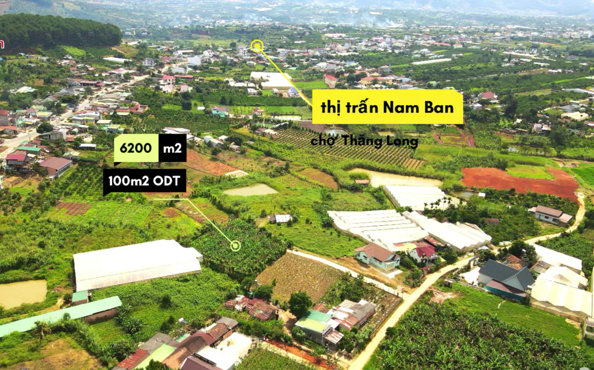 Bán Sổ Hồng 6.200m²| Quỹ Đất Lớn Phù Hợp Làm Nghỉ Dưỡng Sinh Thái| Gần ĐT 725 Ngay Trung Tâm Nam Ban