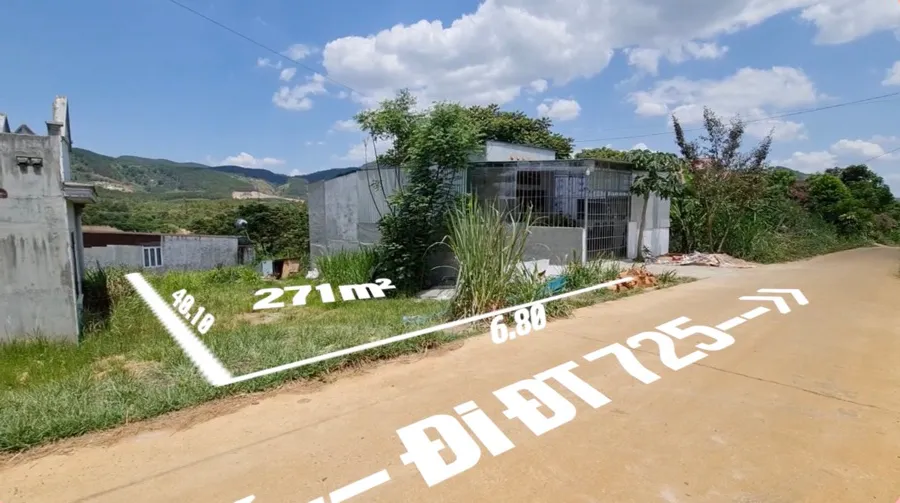 Bán 271m² Đất Sổ Hồng Riêng, Có Thổ Cư, Mặt Tiền Thông ĐT 725 Ngay Gia Lâm - Nam Ban