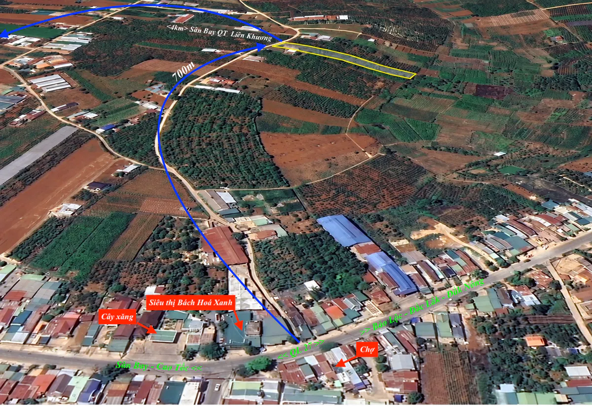 Đất 3.500m²| Mặt Tiền Rộng 20m – Có Nhà Gỗ, 100m² Thổ Cư| Sổ Hồng Riêng, Gần Quốc Lộ và Sân Bay Liên Khương Ở Liên Hiệp - Đức Trọng