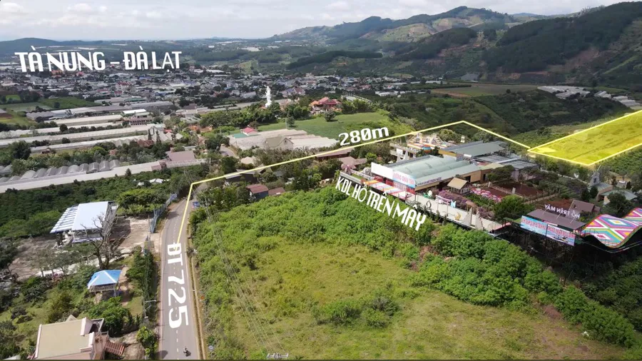Bán 7.062m² Đất 2 Mặt Tiền| Ngay KDL Hồ Trên Mây - View Toàn Cảnh Trung Tâm| Tà Nung – Đà Lạt